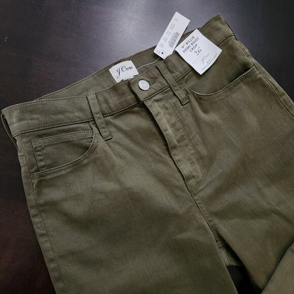 NWT J. Crew 9" Billie Demi Boot Crop Green Size 26 - Picture 2 of 5